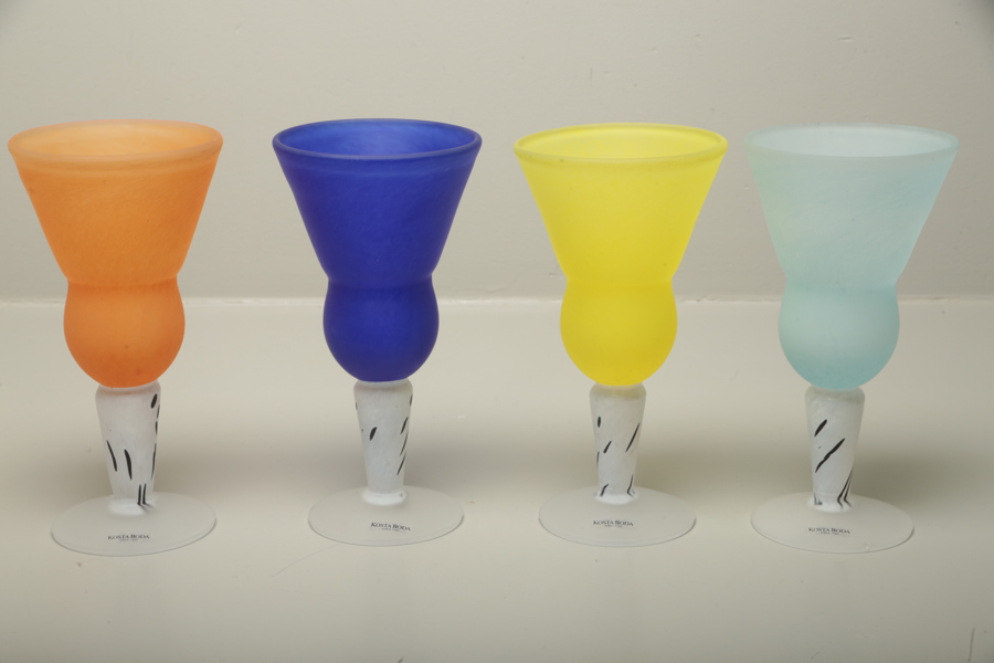 Gunnel Sahlin Kosta Boda "Amazon" glas, 4 stycken