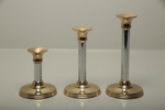 Ljusstakar mässing, 3 stycken