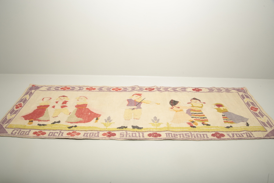 Broderad väggbonad, 1900-tal