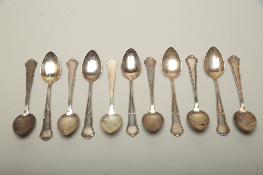 Skedar silver, 11 stycken