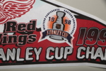 Vimplar "Detroit Red Wings, Stanley Cup Champions 1998" 2 stycken