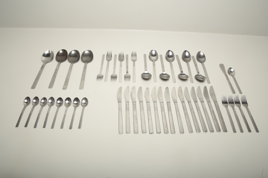 Åhlens "Rosen" bestick, 46 delar, 1960-1970 tal