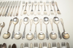 Bestick silverpläterade, 65 delar