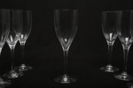 Gunnar Cyren Orrefors "Optica" glas, 8 stycken