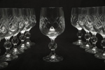 Fotglas kristall, 12 stycken