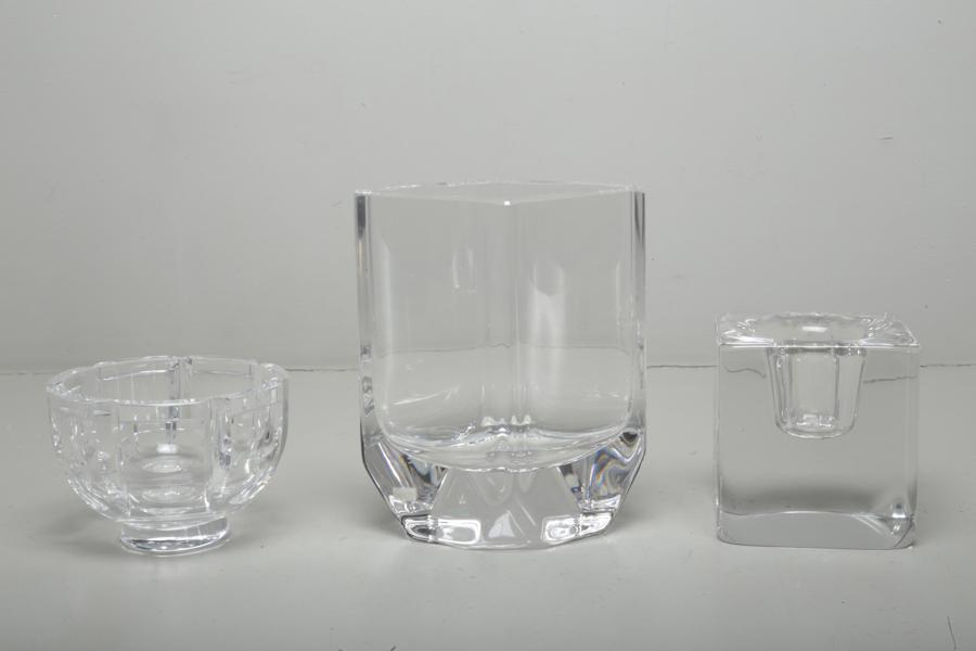 Glas Kosta Boda & Orrefors, 3 delar