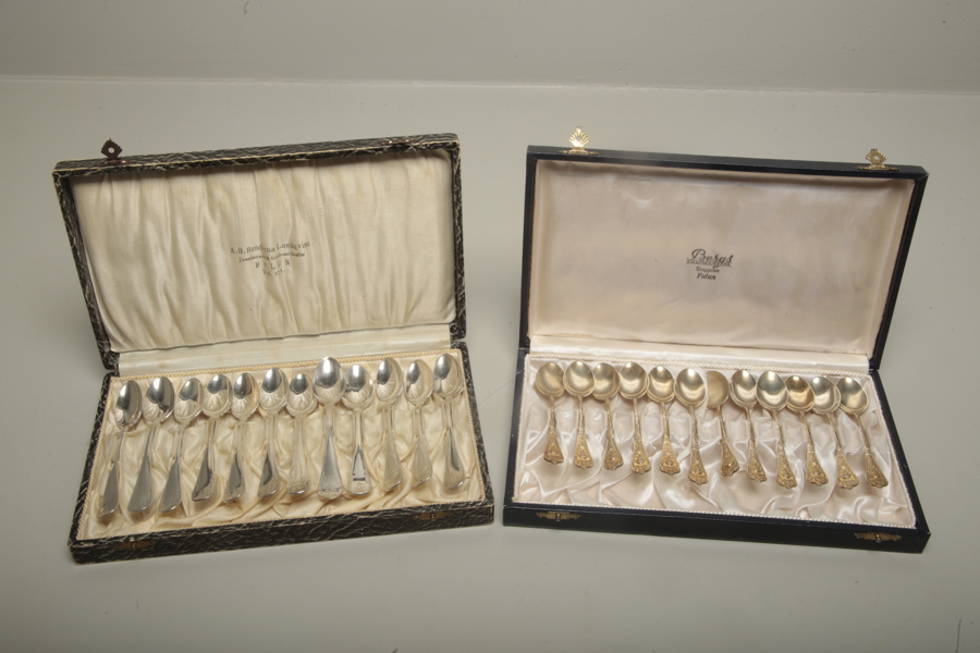 Kaffeskedar nysilver, 24 stycken