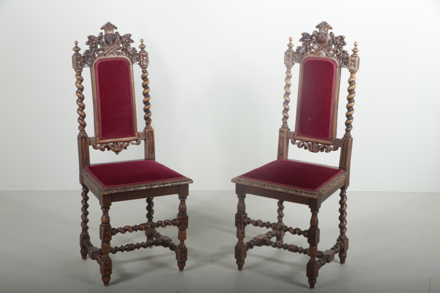 Stolar 1 par, nyrenässans, 1800-tal