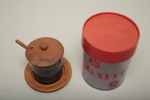 Marmeladburk teak/keramik + Kaffeburk plast