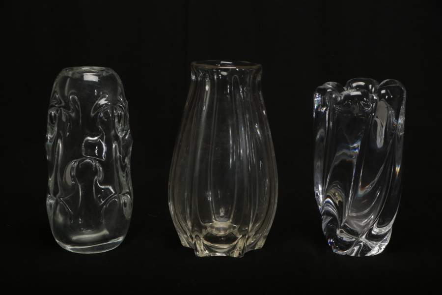 Vaser kristall, 3 stycken