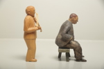 Figuriner träsnideri, 2 stycken