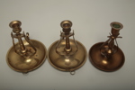 Skeppsljusstakar mässing, 3 stycken