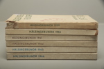 Böcker Hälsingerunor, 6 stycken, 1950-1960 tal
