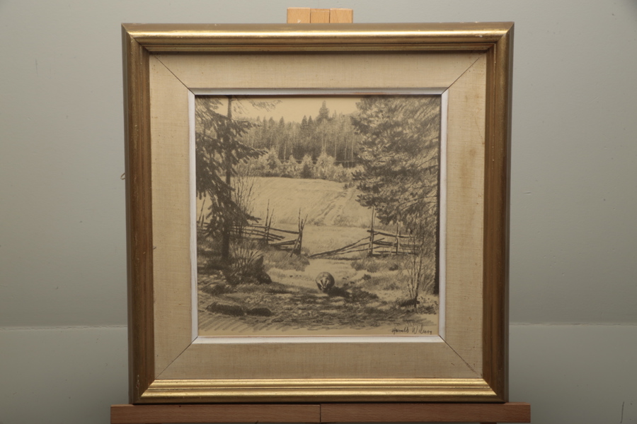 Harald Wiberg tryck, signerad