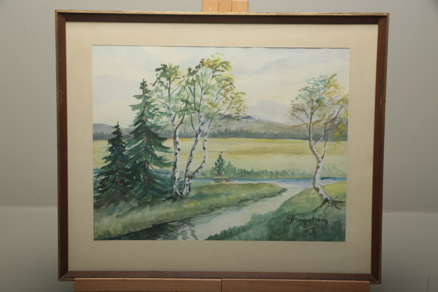 Tengström akvarell, signerad