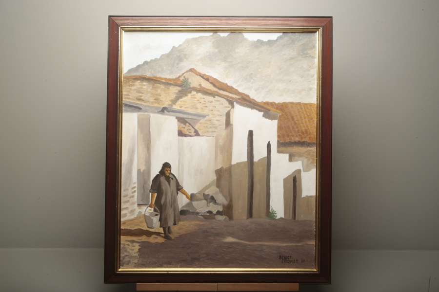Bengt Enqvist olja på duk, signerad -79