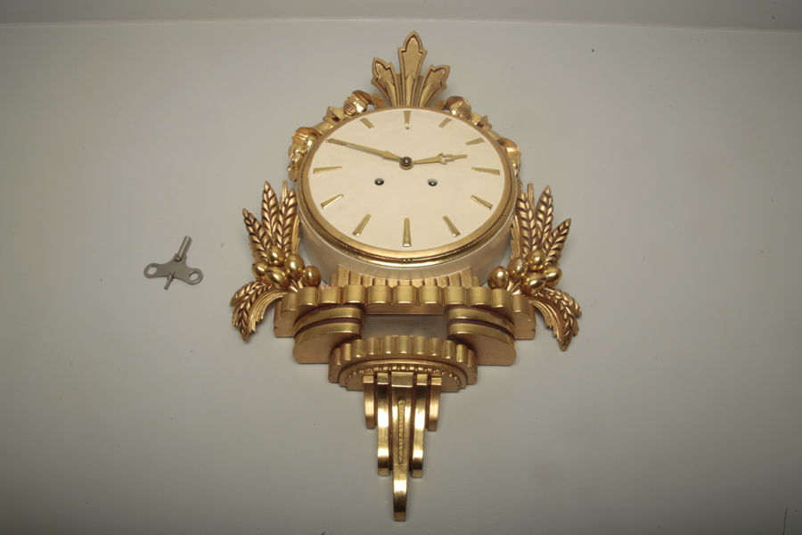 Väggur s.k guldpendyl 1900-tal