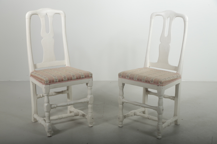 Stolar 1 par, rokoko-stil, 1800-tal