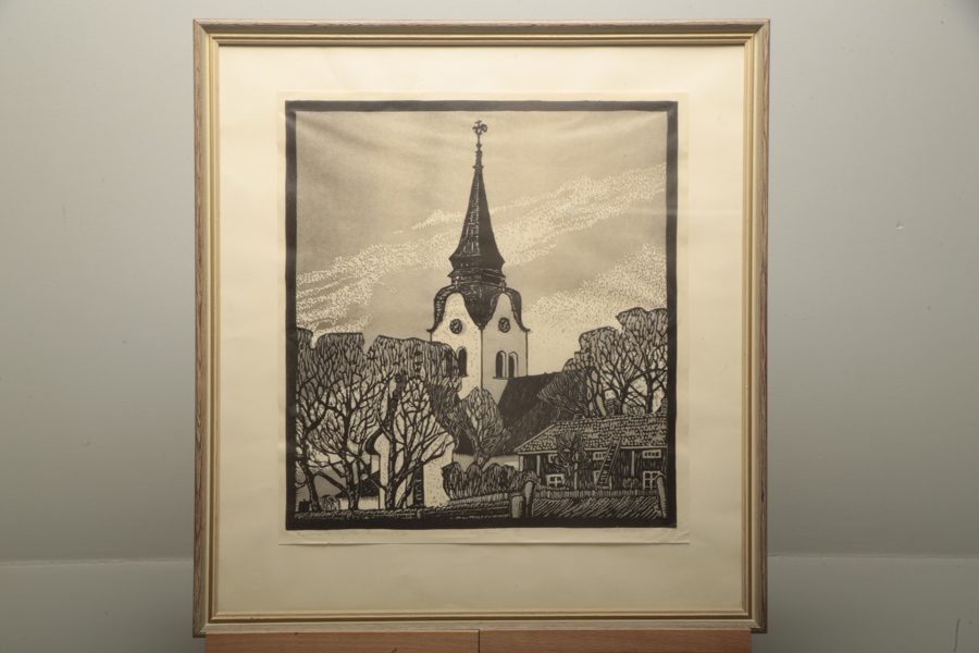 Originaletsning Söderala Kyrka 1956, otydlig signatur