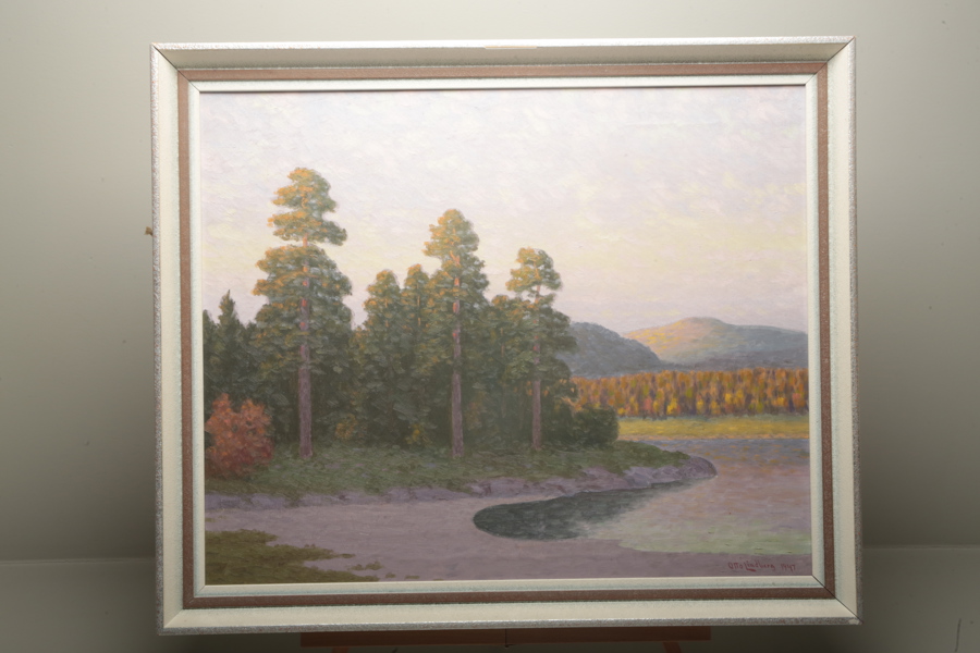 Otto Lindberg olja på duk, signerad 1947