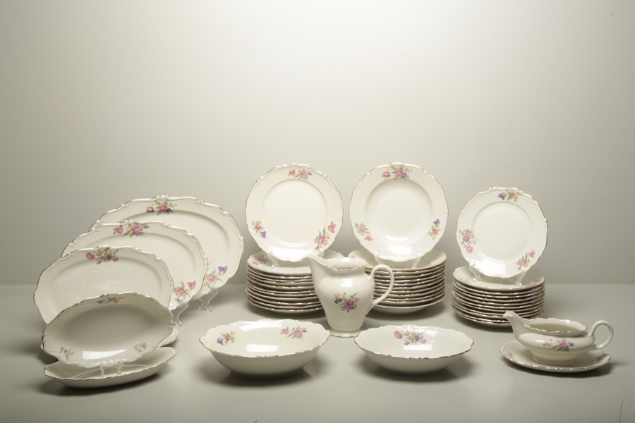 Uppsala Ekeby "Karlskrona" matservis, 46 delar