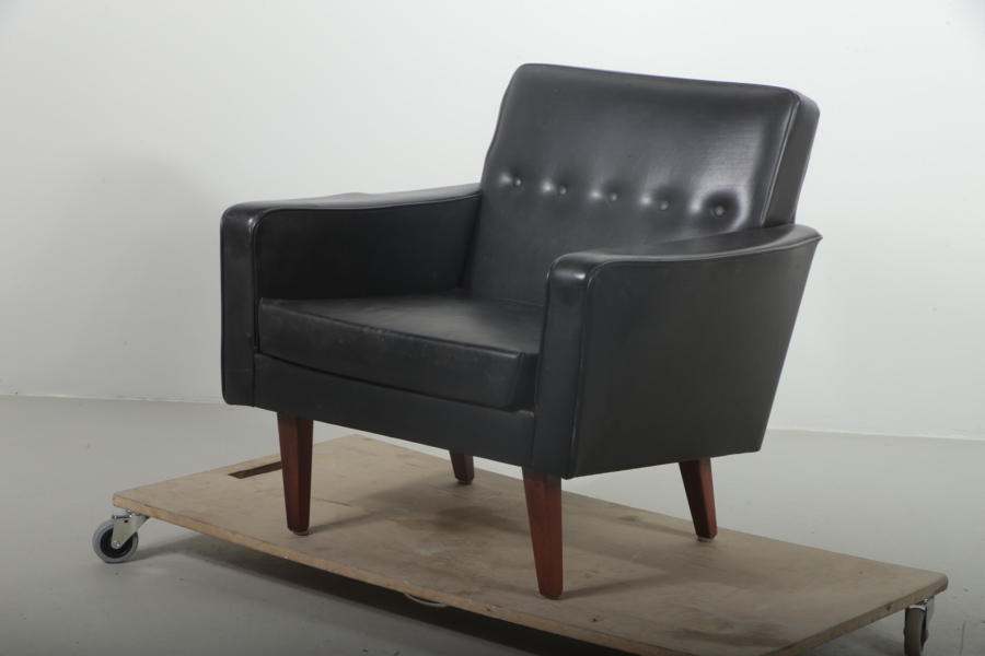 Fåtölj skinn, 1960-1970 tal