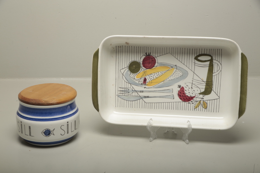 Rörstrand "Verdura" stekfat & Sillbytta