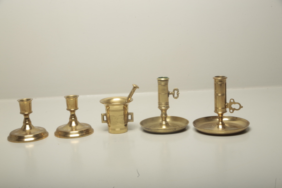 Ljusstakar & Mortel, mässing