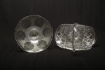 Skålar pressglas, 2 stycken