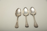 Skedar silver, 3 stycken, 1800-tal