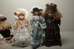 Porslinsdockor, 8 stycken