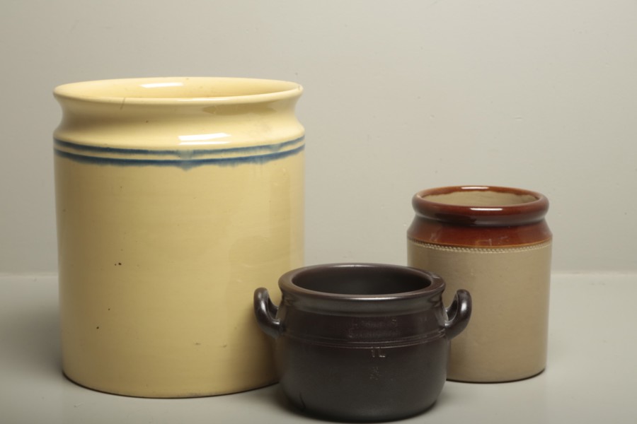 Krukor keramik, 3 stycken