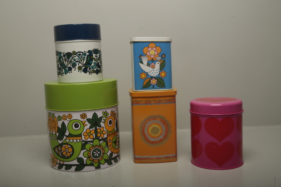 Burkar retro, 5 stycken