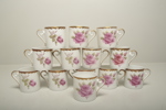 Hackefors "Röd ros" kaffeservis, 39 delar