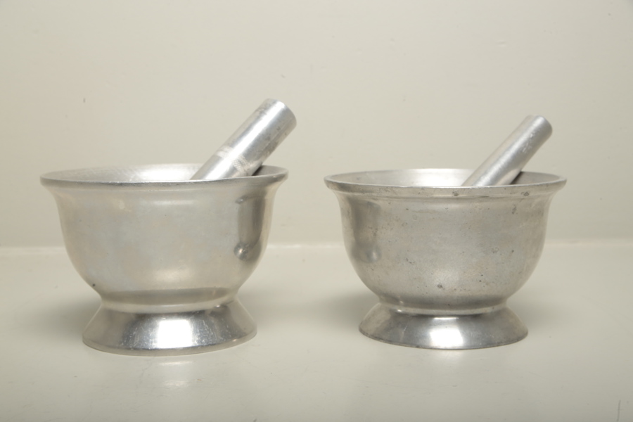 Mortlar metall, 2 stycken