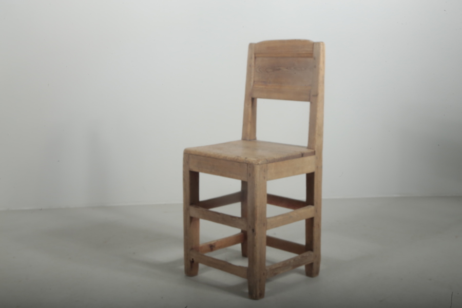 Stol s.k 12-stegsstol, allmoge 1800-tal