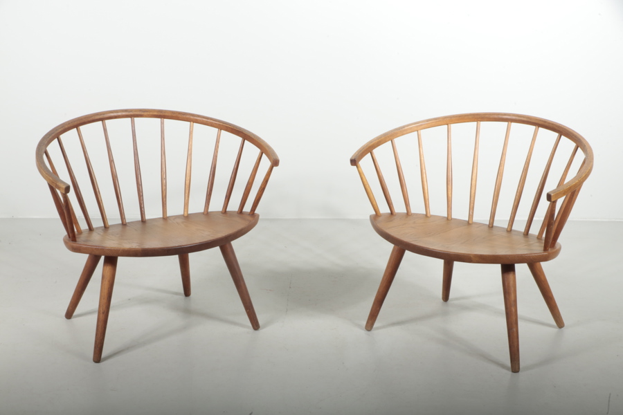 Yngve Ekström "Arka" karmstolar, 1 par, 1900-talets andra hälft