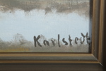Olja på duk, signerad Karlstedt