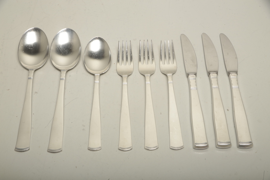 Bestick svenskstämplat silver "Rosenholm" 9 delar