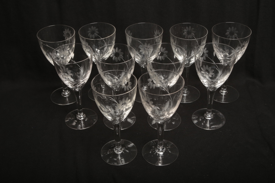 Fotglas 11 stycken, 1930-1940 tal