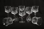 Ingeborg Lundin Orrefors "Silvia" kristallglas, 8 stycken 