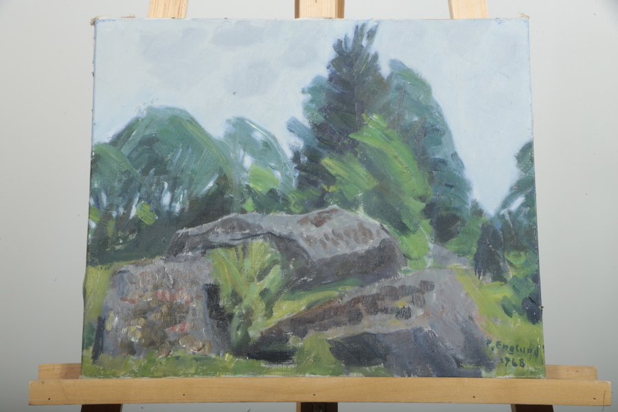 Per Englund olja på duk "Sommar" signerad 1968