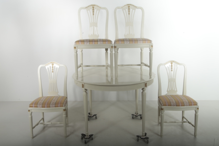 Matgrupp "Axet" Gustaviansk stil, 5 delar, 1970-1980 tal