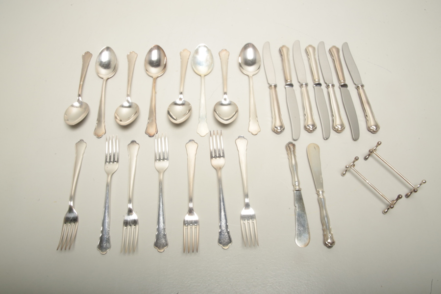 Silverbestick "Chippendale" 23-delar