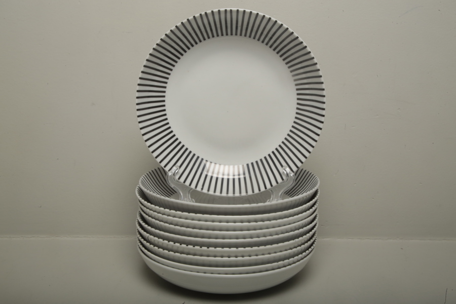 Mariehult Sweden, djupa tallrikar 10 stycken