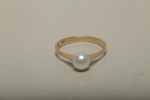 Ring med pärla, 18K
