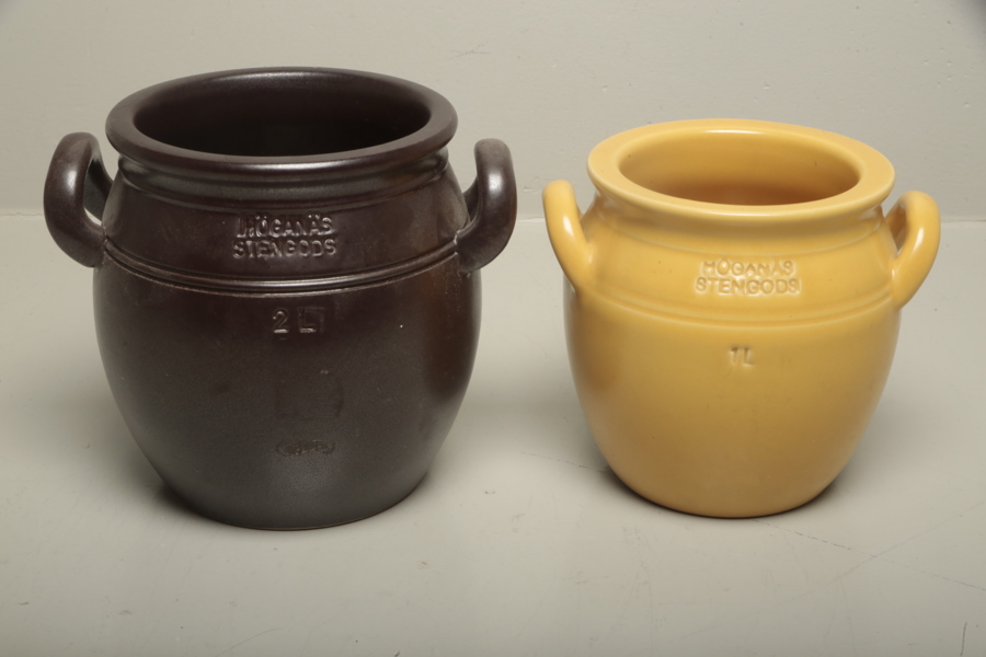 Höganäs krukor, 2st 