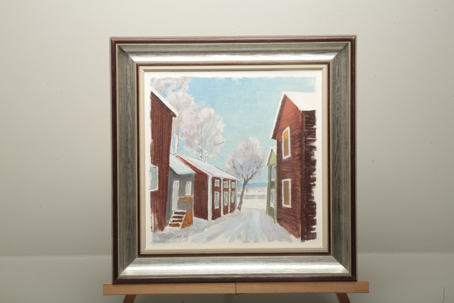 Olof Birger Lindskog "Öjebyn" signerad 1976