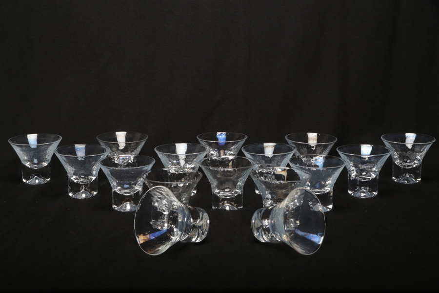 Göran Wärff, cocktailglas, 16st,  "Rustika" Pukeberg