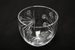 Bohemia, Kristall skål, Slipad dekor.